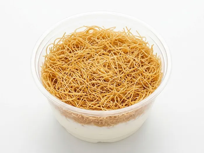 Konafa — Healthy Version, Olaya, Al Khobar Konafa dessert cup with crispy shredded pastry over sweet cream